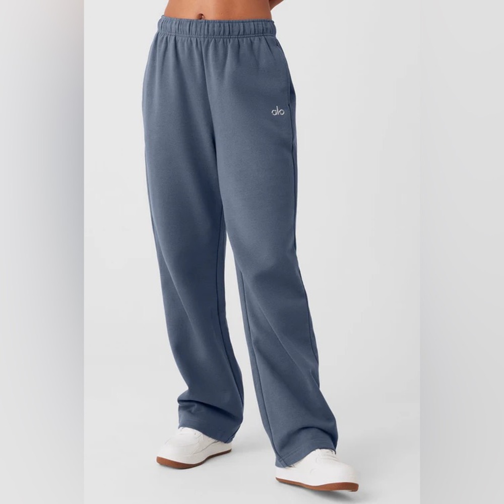 Alo ACCOLADE STRAIGHT LEG SWEATPANT - BLUESTONE size S